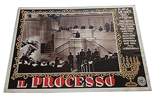 IL PROCESSO Fotobusta Lobby card originale Pabst ENIC 1948