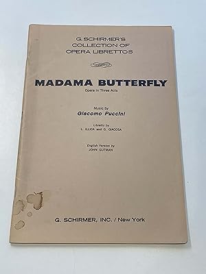 Madama Butterfly Opera in Three Acts