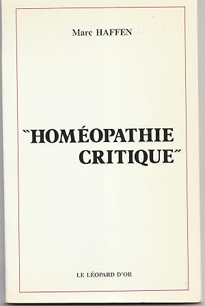 Homéopathie critique