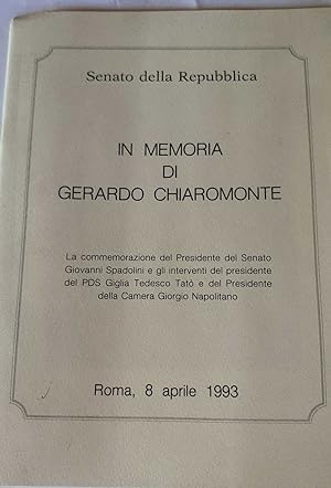In memoria di Gerardo Chiaromonte