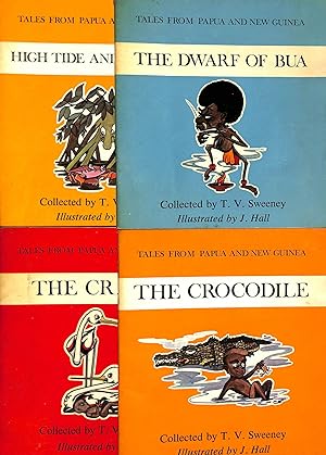 Tales from Papua and New Guinea Set 1-4, The Dwarf of Bua, The Crocodile, High Tide and Low Tide,...