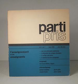 Parti Pris. Vol. 2, no. 7. Mars 1965