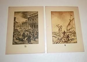 Suite of lithographs for Boccaccio's Decamerone. First edition.
