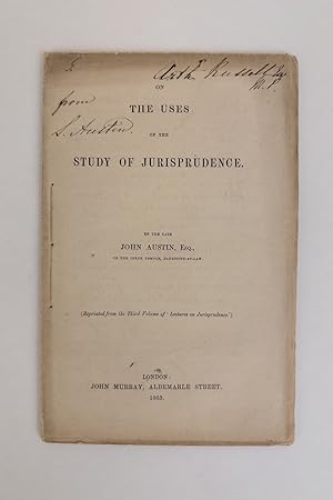 ON THE USES OF THE STUDY OF JURISPRUDENCE [SIGNED]