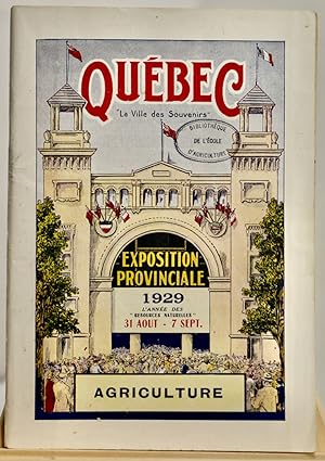 Québec exposition provinciale 1929, agriculture