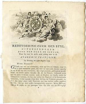 Antique Print-VIGNETTE-ANGEL-PUTTI-ALLEGORY-Buffon-van Schley-1773