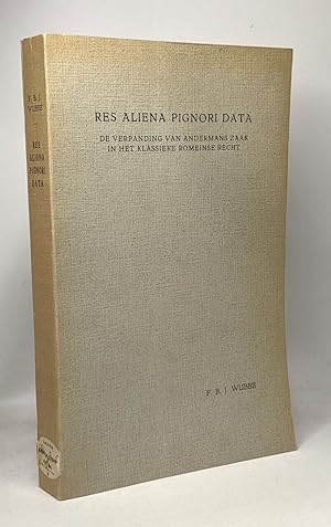 Res Aliena Pignori data - de verpanding van andermans zaak in het klassieke romeinse recht