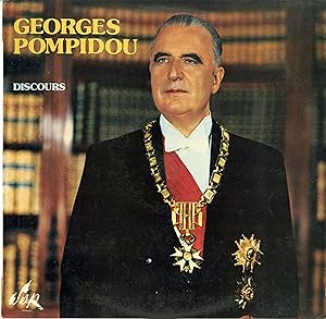 "Georges POMPIDOU" Discours / Commentaires de J.C. JAURÉ dits par Pierre DURAND / LP 33 tours ori...