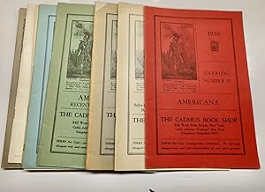 Collection of 11 Catalogs from 1930 to 1939 from the Cadmus Book Shop