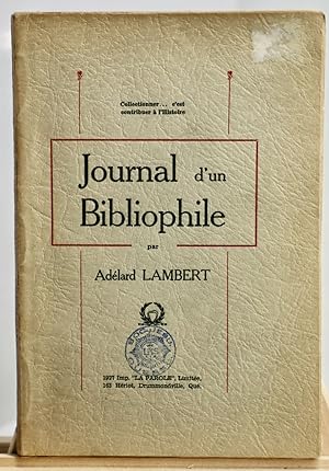 Journal d'un bibliophile