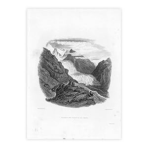 Glaciers and source of the rhone - Folio 27,5x20,5 cm