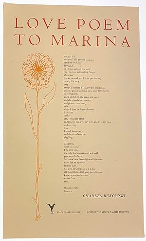 Love Poem to Marina [broadside]