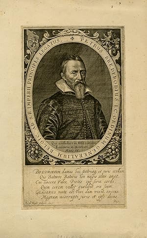 Antique Master Print-PORTRAIT-PIETER CORNELIS VAN BREDERODE-LAWYER-Heiden-1625