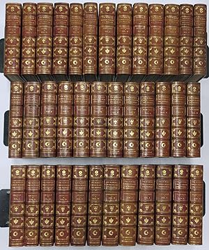 THE WORLD'S FAMOUS PLACES AND PEOPLES. [FINE BINDINGS] Edition Des Aquarelles: 37 Volumes