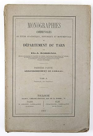 Monographies communales, ou étude statistique, historique et monumentale du département du Tarn. ...