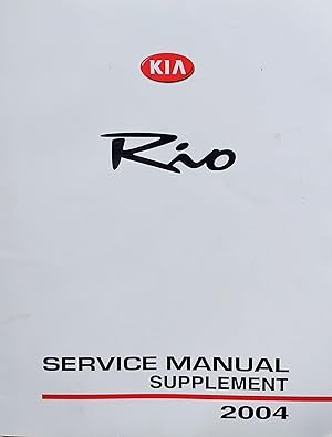 Kia 2004 Rio Service Manual Supplement