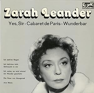 "ZARAH LEANDER" Yes Sir - Cabaret de Paris - Wunderbar / Double LP 33 tours original Français / E...