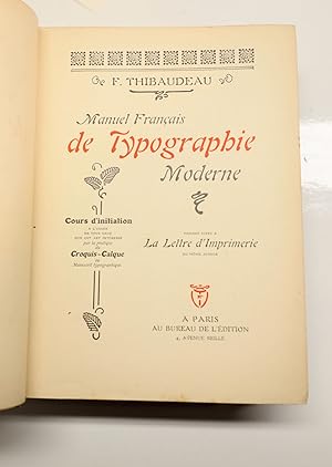 Manuel français de typographie moderne