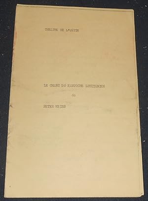 Programme Le Chant du Fantoche Lusitanien de Peter Weir par le Théâtre de l'Unité