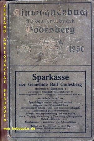 Adressbuch, Wohnungsbuch Bad Godesberg, Lannesdorf und Mehlem.
