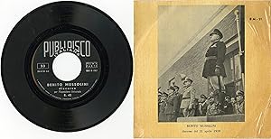 "Benito MUSSOLINI" Esposizione Universale E. 42 : 21/4/1939 / EP 33 tours 17cm original italien C...