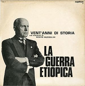 "Benito MUSSOLINI" LA GUERRA ETIOPICA / LP 33 tours original italien / VENT'ANNI DI STORIA - CAPI...