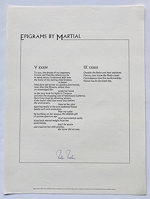 Epigrams by Martial
