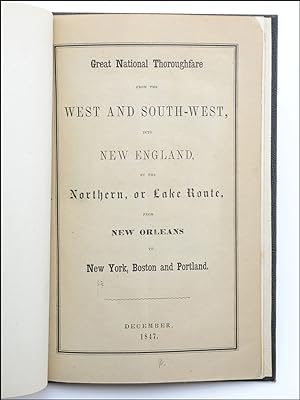 Great National Thoroughfare from the West and South-West, into New England, by the Northern, or L...