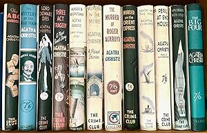 Collection of 12 Facsimile Novels by Agatha Christie