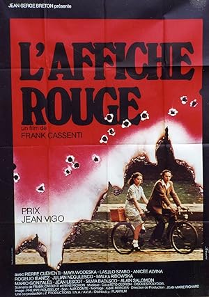"L'AFFICHE ROUGE" Réalisé par Frank CASSENTI en 1976 avec Pierre CLEMENTI, Maya WODESKA / Affiche...