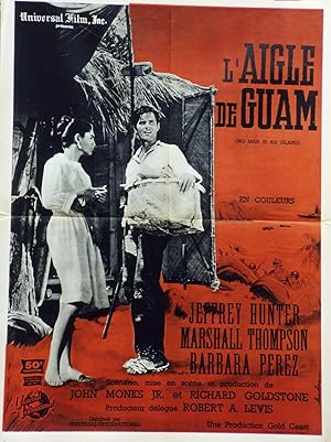 "L'AIGLE DE GUAM (NO MAN IN AN ISLAND)" Réalisé par Richard GOLDSTONE en 1962 avec Jeffrey HUNTER...