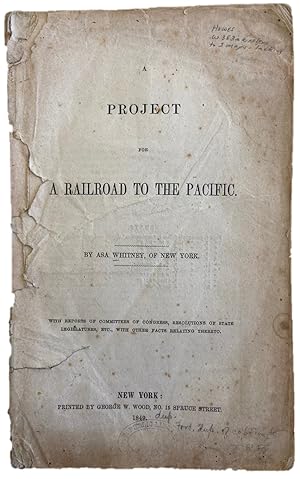 A Project for a Railroad to the Pacific 1849