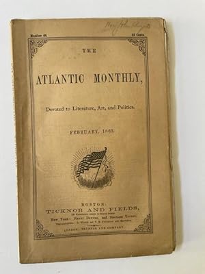 The Atlantic Monthly Printing of Boston Hymn Emerson's Abolitionist Ode Prepared and Read in Conj...