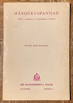 Mandukyopanisad, (With a Summary of Gaudapada's Karika)