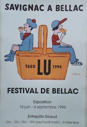 "LU 1880-1994" Affiche originale entoilée / Offset par SAVIGNAC (1994)