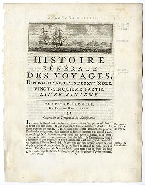 Antique Print-TITLE VIGNETTE-SHIPS-ARCTIC-de Bakker-Prevost-1777