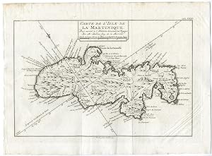 Antique Print-MARTINIQUE-CARIBBEAN-ISLAND-Bellin-Prevost-1777