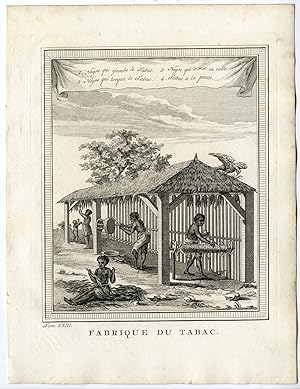 Antique Print-TOBACCO PRODUCTION-CARIBBEAN-Prevost-1777