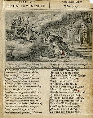 Antique Print-CLASSIC MYTHOLOGY-MEDEA-JASON-AESON-OVID-METAMORPHOSES-Passe-1607