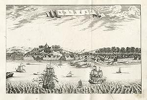 Antique Print-VOC-MALACCA-MALAYSIA-MALAKKA-SHIPS-Prevost-1777