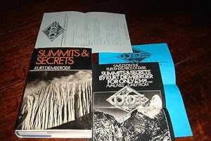 Summits & Secrets (first priting) + Publisher's promotional inserts