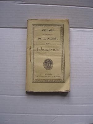 ANNUAIRE DU DEPARTEMENT DE LA LOZERE 1831 QUATRIEME ANNEE