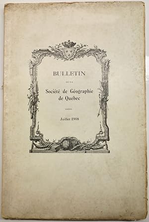 (Champlain) Bulletin de la Société de géographie de Québec. Juillet 1908