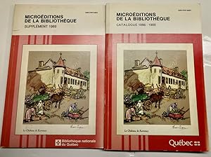 Microéditions de la Bibliothèque, catalogue 1986-88 et supplément 1989, 2 volumes