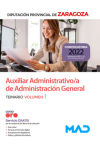 Auxiliar Administrativo de Administración General. Temario volumen 1. Diputación Provincial de Za...