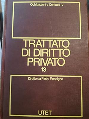 Trattato di diritto privato. Obbligazioni e contratti. (Vol. 13/tomo V)