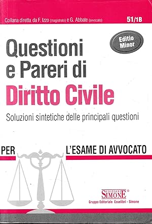 Questioni e pareri di diritto civile : soluzioni sintetiche delle principali questioni : per l'es...