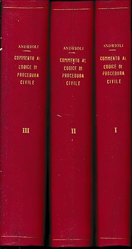 Commento al Codice di Procedura Civile, tre volumi.