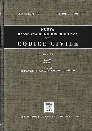 Nuova rassegna di giurisprudenza sul Codice civile. Artt. 1754-1881 (Vol. 4/7)