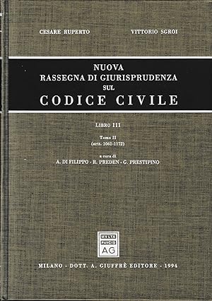 Nuova rassegna di giurisprudenza sul Codice civile (vol.3.2)Artt. 1061-1172
